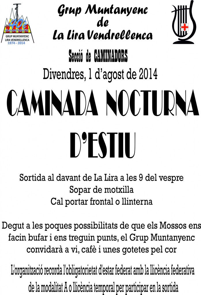 2014_08_01_Cartell _Caminada_Nocturna_Estiu