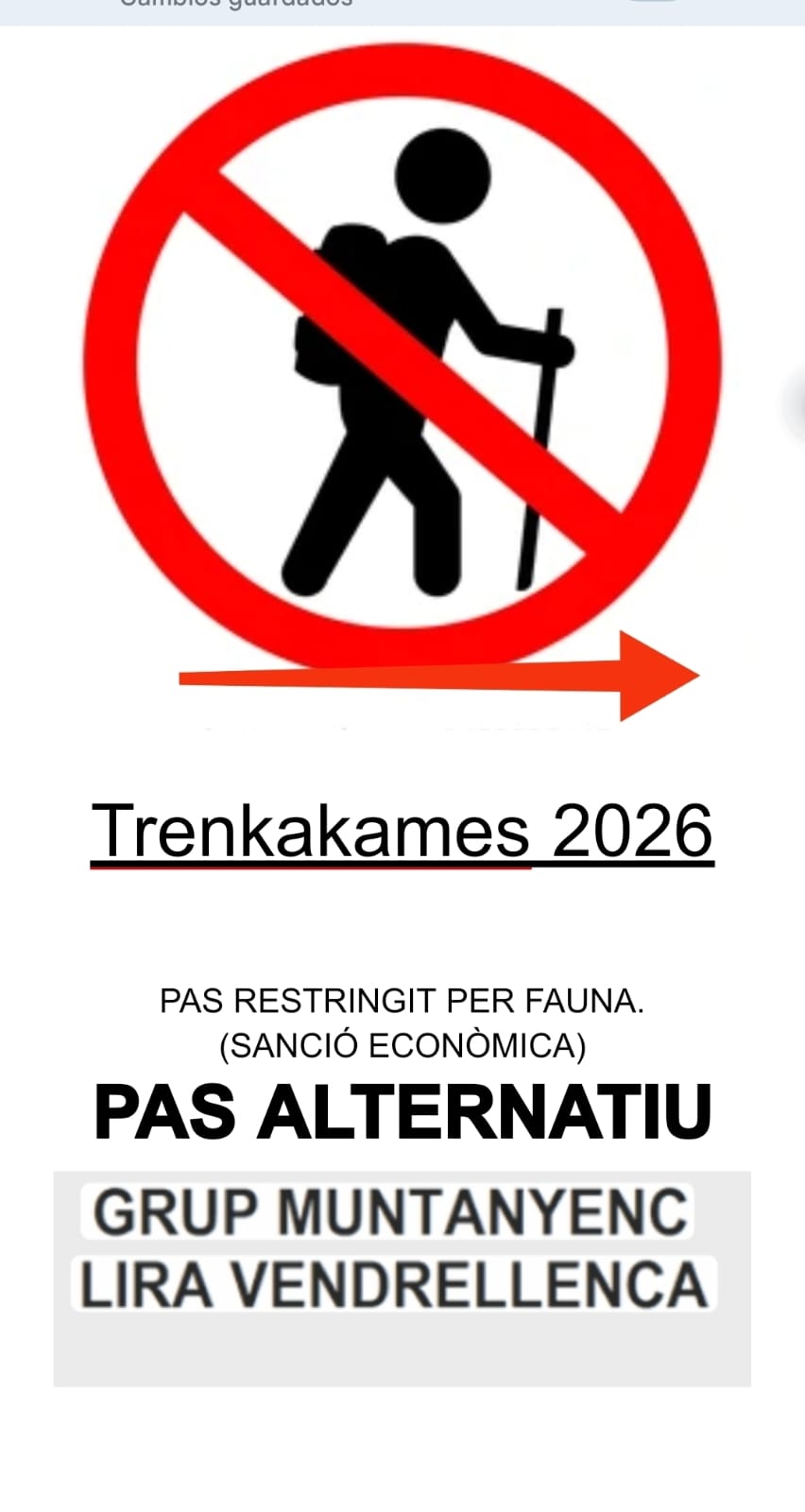 Senyalització TrenKaKameS 2026